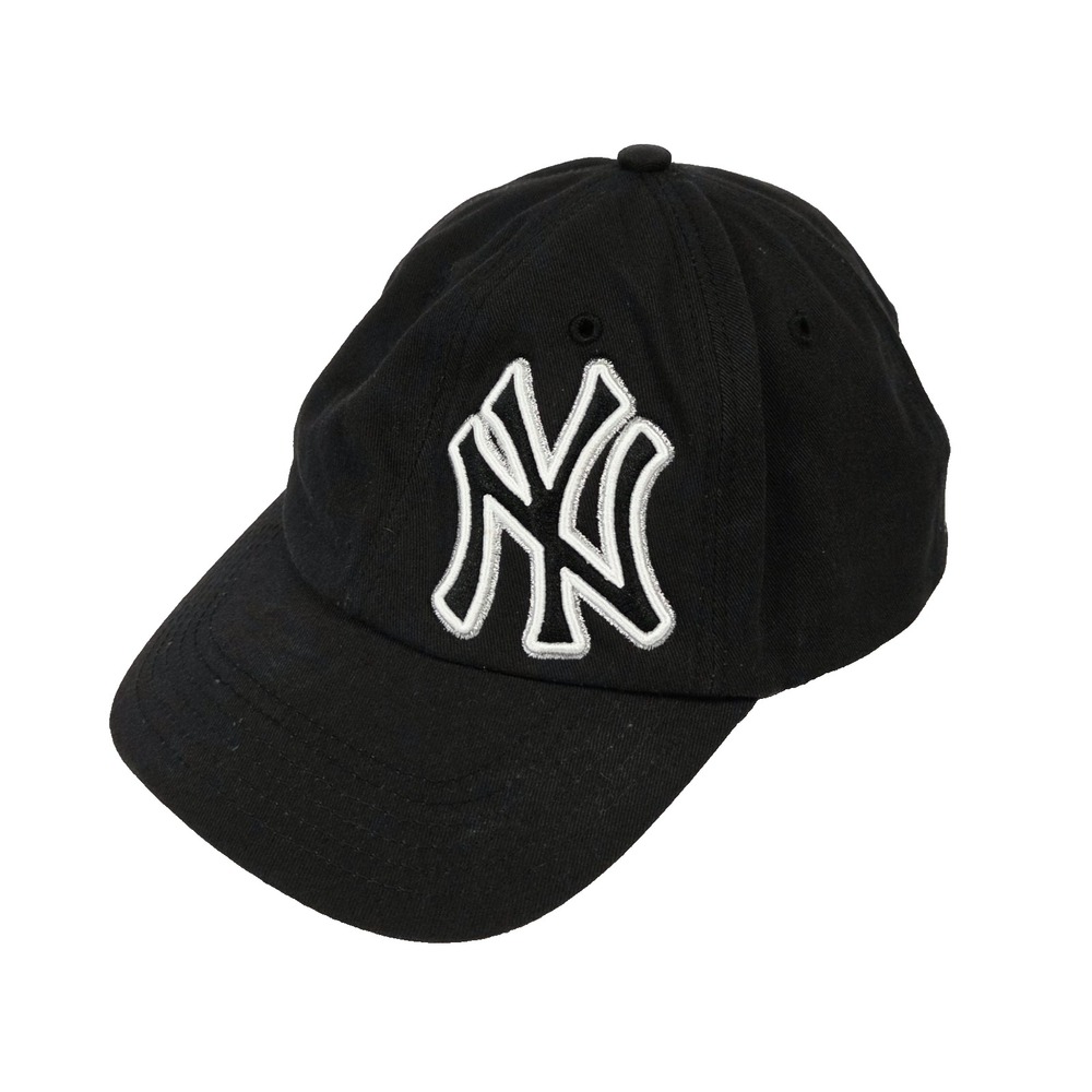 Women's New York Yankees MLB Baseball Cap Black Embroidered Logo Script Hat OS